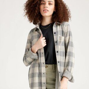 Quince Stretch Sweater Fleece Shirt - Small